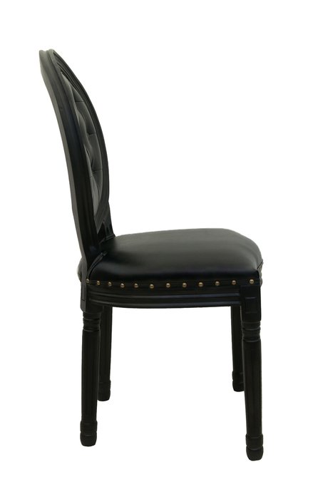 Стул Volker Button Black с мягкой обивкой - купить Обеденные стулья по цене 26000.0