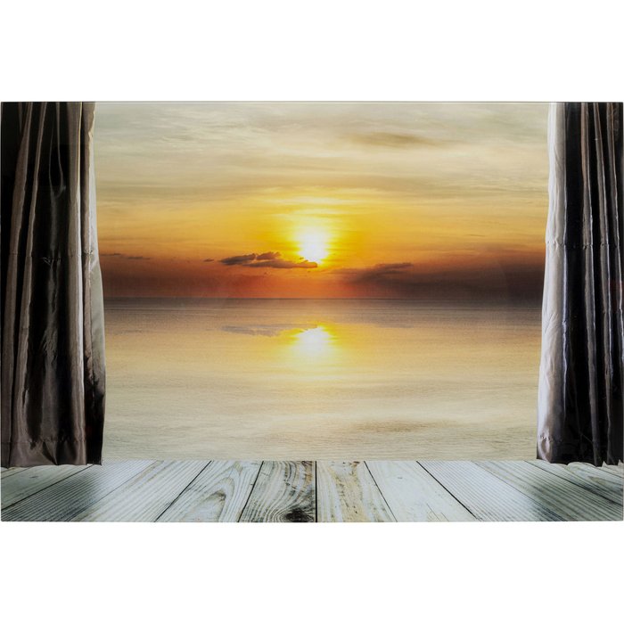 Картина Sunset 80х120 со стеклом