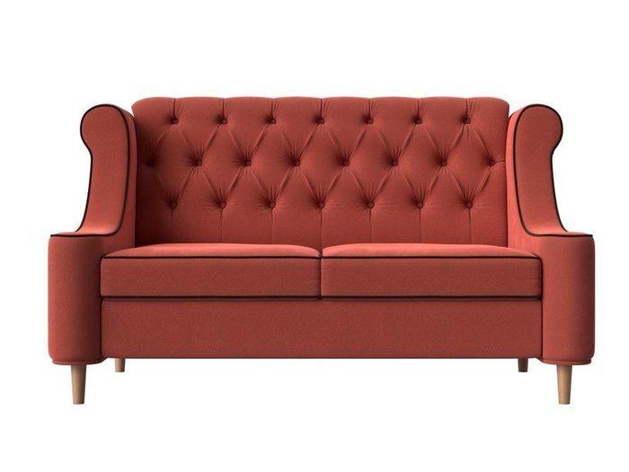 Прямой диван Бронкс кораллового цвета - купить Прямые диваны по цене 39999.0