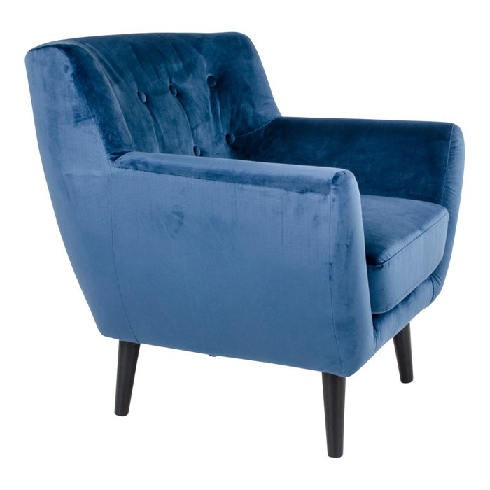 Кресло Monte синего цвета - лучшие Интерьерные кресла в INMYROOM