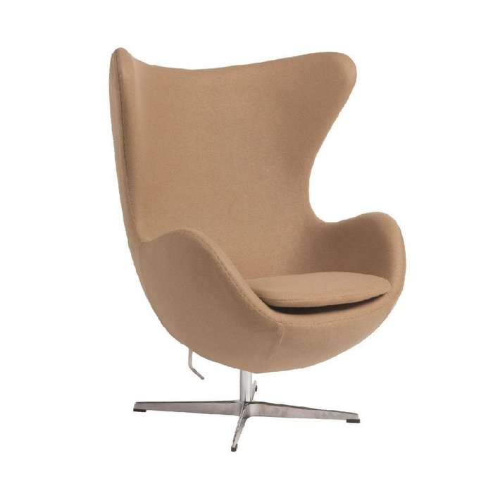 Кресло Egg Chair бежевого цвета - купить Интерьерные кресла по цене 70550.0