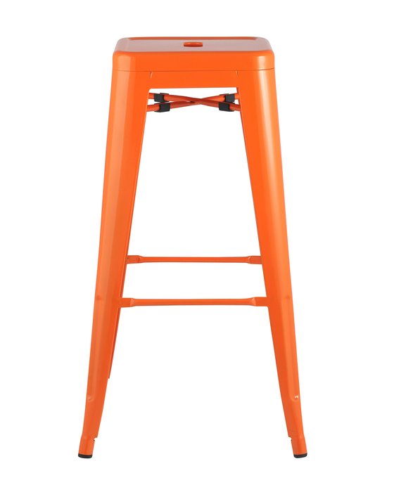 Стул барный Tolix оранжевого цвета - купить Барные стулья по цене 4804.0