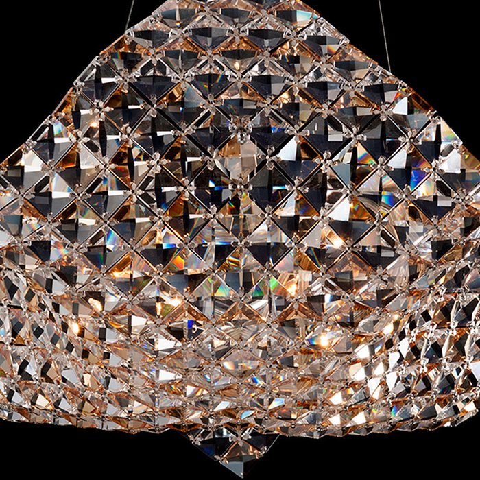 Потолочный светильник Illuminati с плафоном из множества хрустальных элементов  - купить Потолочные люстры по цене 42350.0