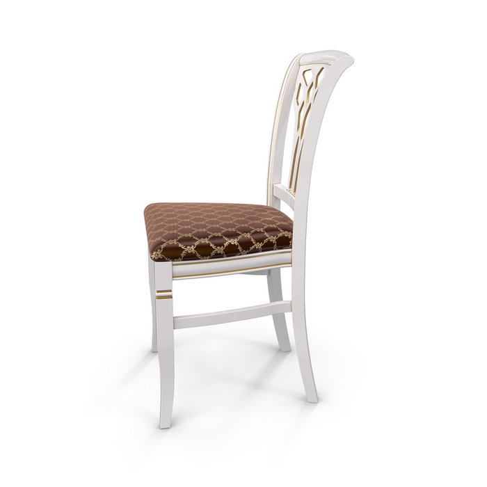 Стул Бруно бело-шоколадного цвета - лучшие Обеденные стулья в INMYROOM