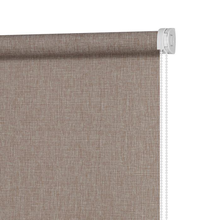 Рулонная штора Миниролл Фелиса коричневого цвета 50x160
