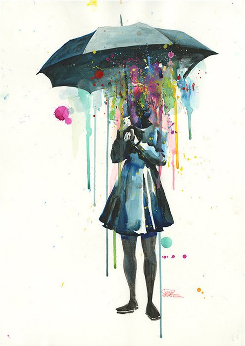 Принт "Rainy" by Lora Zombie
