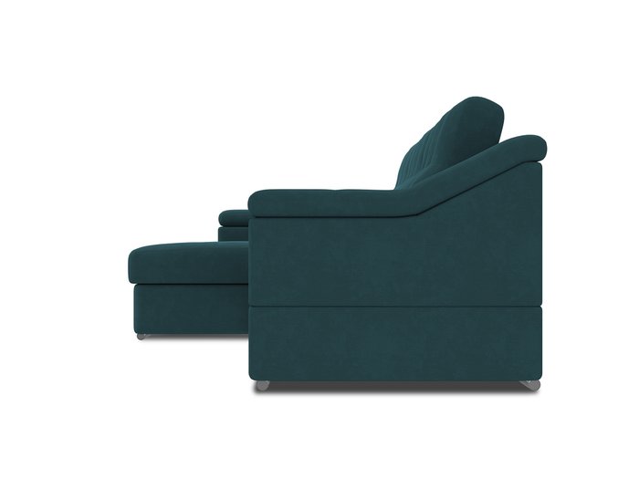 Угловой диван-кровать левый Liverpool сине-зеленого цвета - лучшие Угловые диваны в INMYROOM