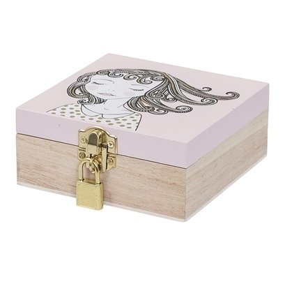 Коробка для хранения Dreamy girl розового цвета - купить Шкатулки по цене 2350.0