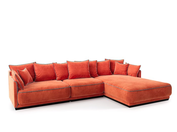 Диван Soho оранжевого цвета - лучшие Угловые диваны в INMYROOM