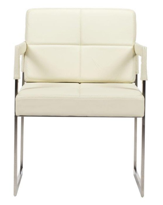 Кресло Aster Chair Cream Premium Leather - купить Интерьерные кресла по цене 44735.0