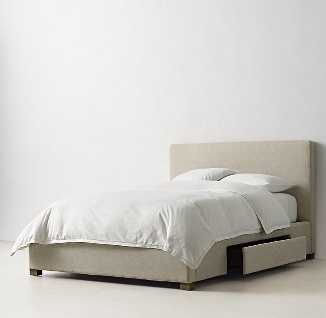 Кровать Alex 200х200 бежевого цвета - лучшие Кровати для спальни в INMYROOM