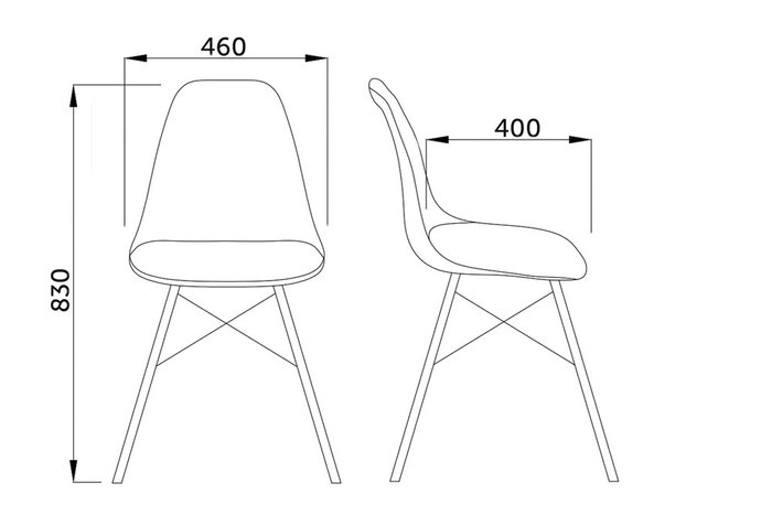 Стул Kord белого цвета - купить Обеденные стулья по цене 3370.0