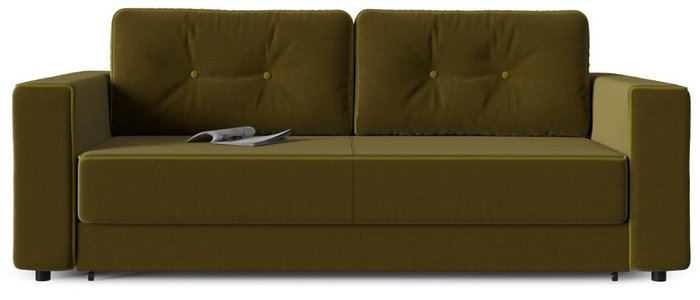 Диван-кровать прямой Принстон (Менли) 08 кабрио зеленого цвета - купить Прямые диваны по цене 35517.0