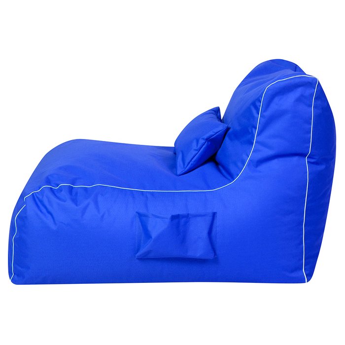 Кресло Лежак синего цвета - купить Бескаркасная мебель по цене 5390.0