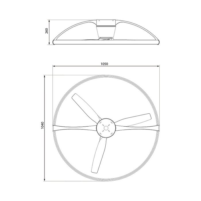 Люстра-вентилятор Nepal 7533 (акрил, цвет белый) - лучшие Потолочные люстры в INMYROOM