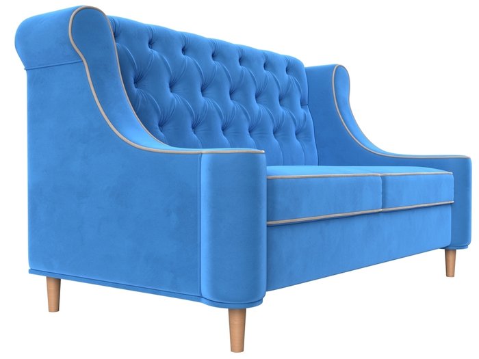 Диван Бронкс голубого цвета - лучшие Прямые диваны в INMYROOM