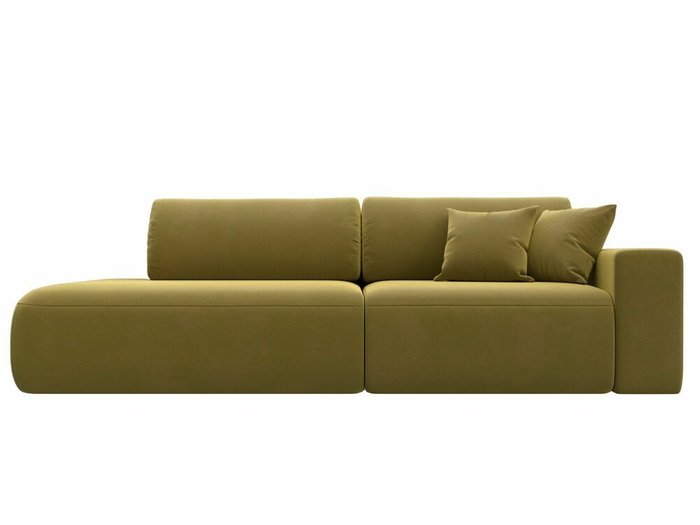 Диван-кровать Лига 036 Модерн желтого цвета с правым подлокотником - купить Прямые диваны по цене 72999.0