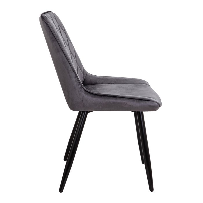 Стул Nika серо-черного цвета - лучшие Обеденные стулья в INMYROOM