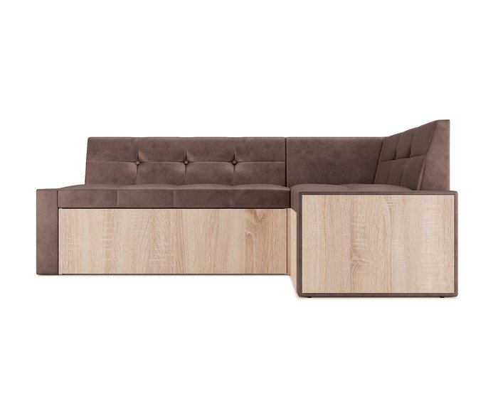  Угловой диван-кровать Таллин M бежево-коричневого цвета правый угол  - купить Угловые диваны по цене 29990.0