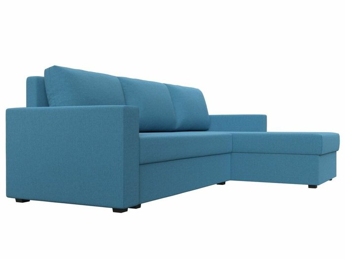 Угловой диван-кровать Траумберг Лайт голубого цвета правый угол - лучшие Угловые диваны в INMYROOM
