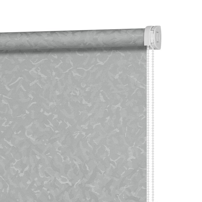 Рулонная штора Миниролл Айзен серебристого цвета 70x160