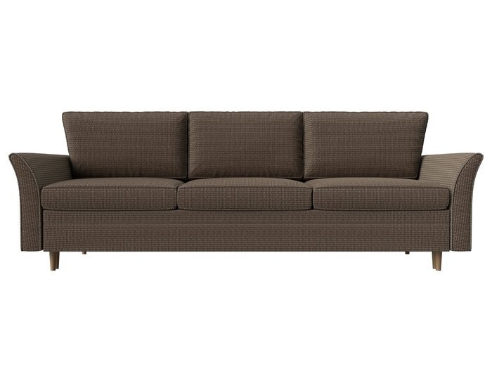Прямой диван-кровать София коричнево-бежевого цвета - купить Прямые диваны по цене 54999.0