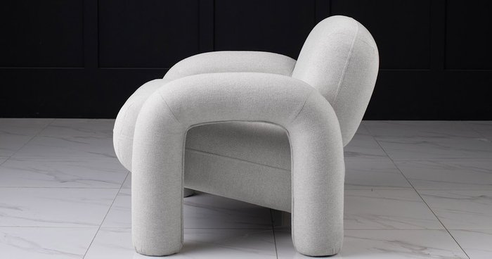Кресло Bubo серого цвета - лучшие Интерьерные кресла в INMYROOM