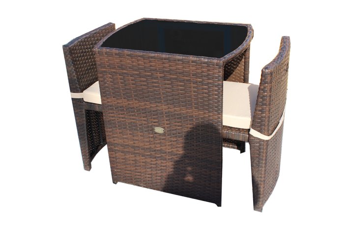 Набор мебели Рондо коричневого цвета - купить Комплекты для сада и дачи по цене 24922.0