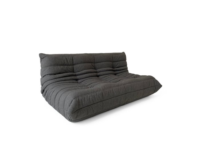 Трёхместный бескаркасный диван Чилаут темно-серого цвета