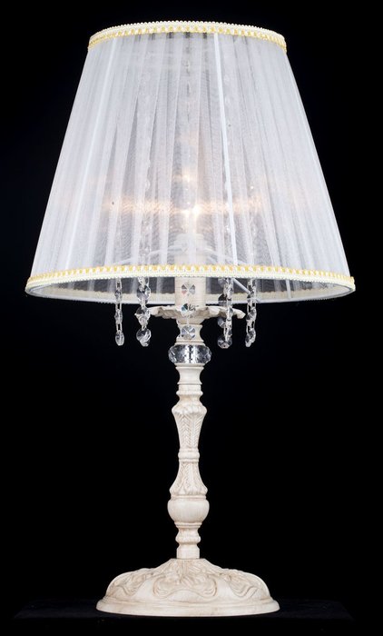 Настольная лампа Omela с белым плафоном - купить Настольные лампы по цене 5600.0