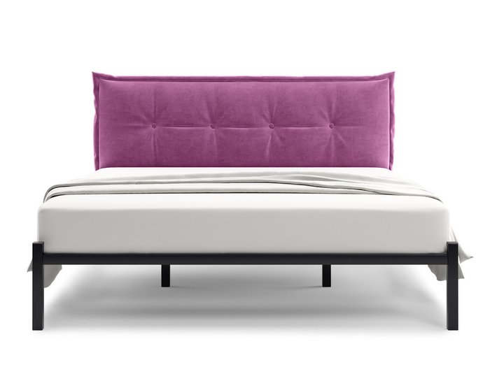 Кровать Лофт Cedrino 160х200 пурпурного цвета без подъемного механизма - купить Кровати для спальни по цене 18400.0