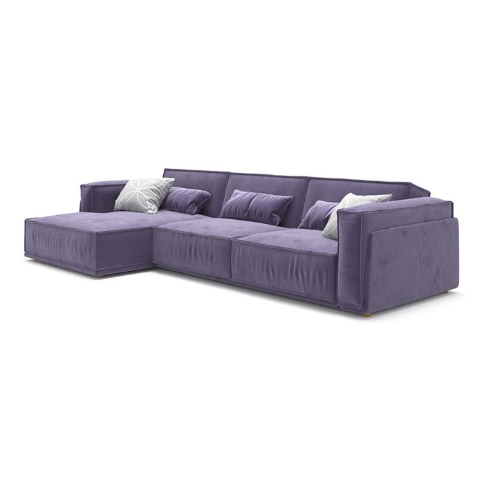 Диван-кровать Vento light угловой фиолетового цвета - купить Угловые диваны по цене 181800.0