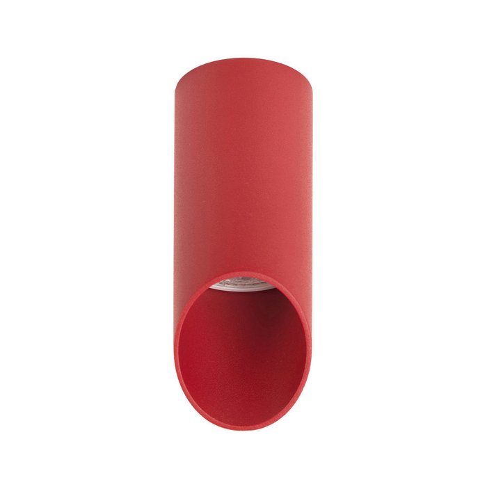 Точечный накладной светильник из металла красного цвета - купить Накладные споты по цене 849.0