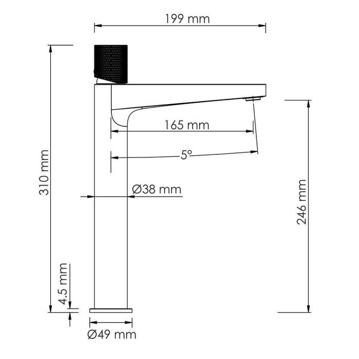 Смеситель для раковины Wasserkraft Мозель 4603H - лучшие Смесители для раковин в INMYROOM Смеситель для раковины Wasserkraft Мозель 4603H - лучшие Смесители для раковин в INMYROOM