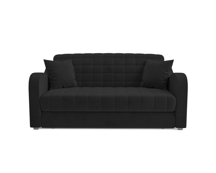 Диван-кровать Барон 4 черного цвета - купить Прямые диваны по цене 35190.0