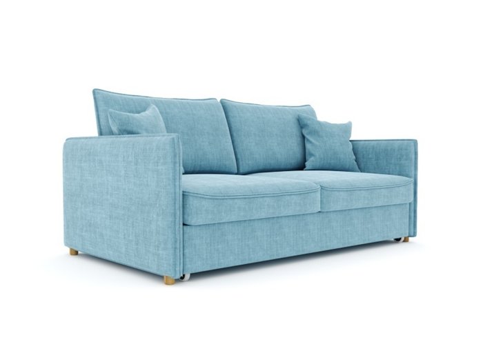 Диван-кровать Хэмптон голубого цвета - купить Прямые диваны по цене 106700.0