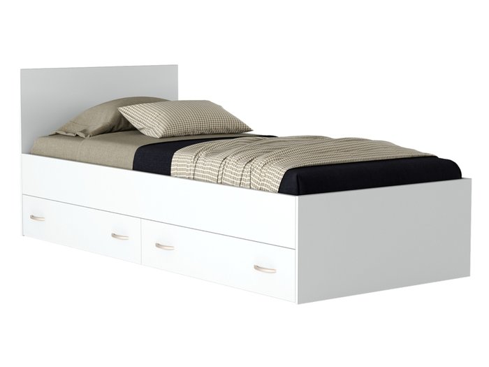 Кровать с двумя тумбами Виктория 90х200 белого цвета - купить Спальные гарнитуры по цене 12150.0