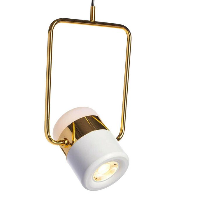 Подвесной светодиодный светильник Ling бело-золотого цвета - купить Подвесные светильники по цене 8210.0