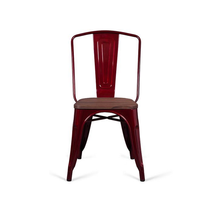 Стул Tolix Marais Z Wood с деревянным сидением - купить Обеденные стулья по цене 5900.0