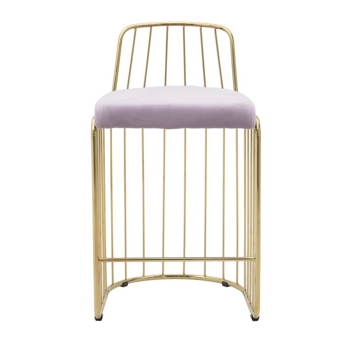 Барный стул с металлическим каркасом золотого цвета - купить Барные стулья по цене 28760.0