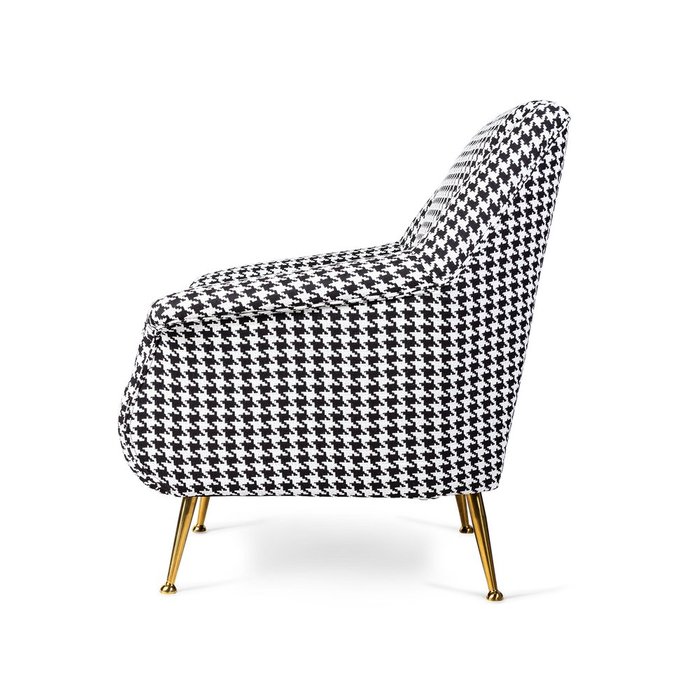 Кресло Caledonian с черно-белой обивкой - купить Интерьерные кресла по цене 37838.0