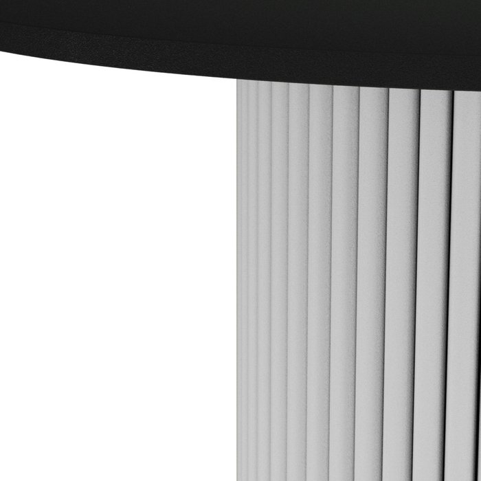 Обеденный стол Trubis Wood L 90 черно-белого цвета - купить Обеденные столы по цене 28900.0