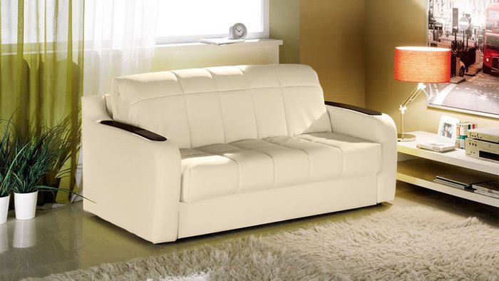 Диван-кровать Тифани кремового цвета - купить Прямые диваны по цене 65000.0