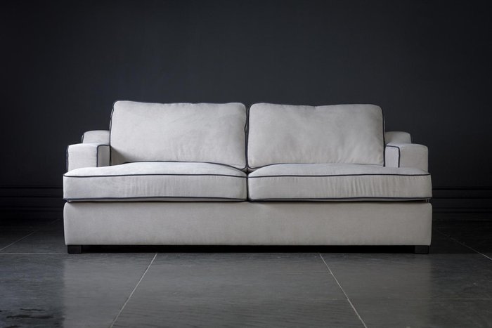 Диван Стамфорд Двухместный серый 206х105 см - купить Прямые диваны по цене 90200.0