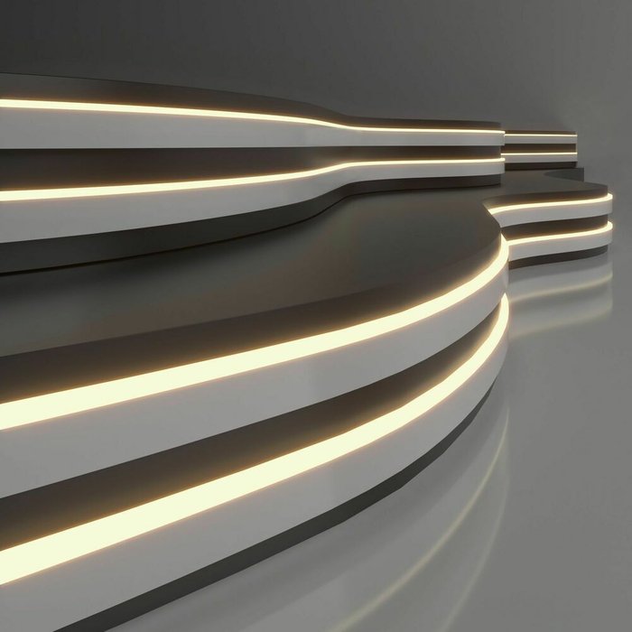 Светодиодный гибкий неон 24В 10Вт/м 120 Led/м 3300K IP65