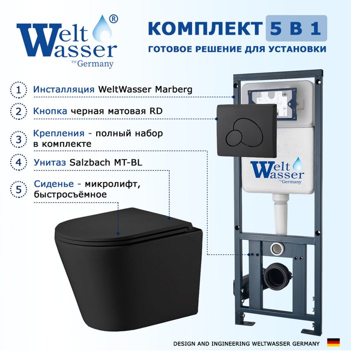 Комплект 3 в 1 инсталляция Marberg