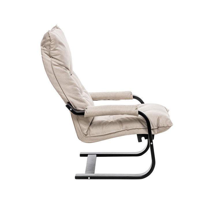 Кресло-трансформер Оливер бежево-черного цвета - лучшие Интерьерные кресла в INMYROOM