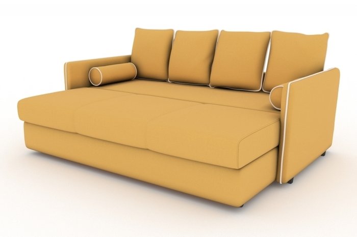 Прямой диван-кровать Cardinal желтого цвета - купить Прямые диваны по цене 16000.0