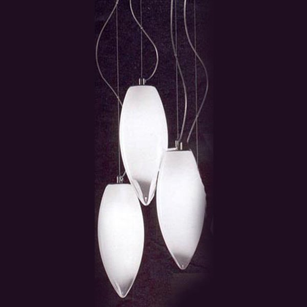 Подвесной светильник Vistosi BACO из стекла белого цвета