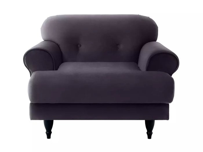 Кресло Italia темно-серого цвета с черными ножками - купить Интерьерные кресла по цене 44910.0